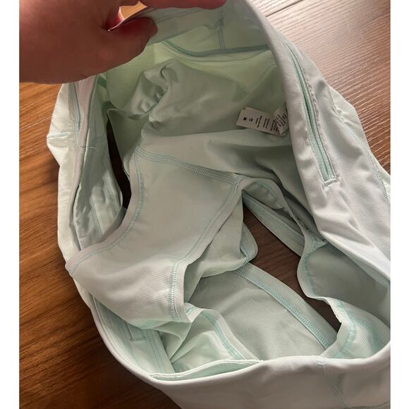Lululemon athletica Light Sea Mist Mint Green Running Shorts Size 6 - Picture 7 of 8